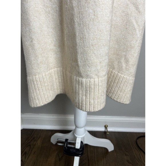 H&M Poncho/Cape/Pullover Cream Sweater Wool Blend Sz XS Ouiet luxury - Picture 6 of 9
